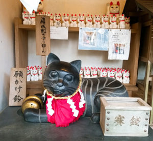 王子神社　さすり猫さん